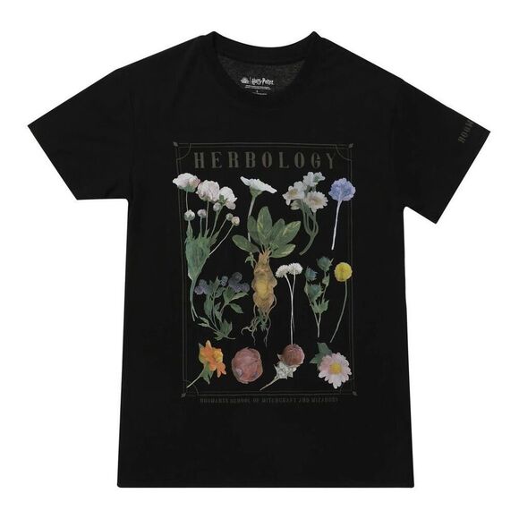 NWOT Harry Potter Wizarding World Black Herbology T-Shirt Size Large - Picture 1 of 6